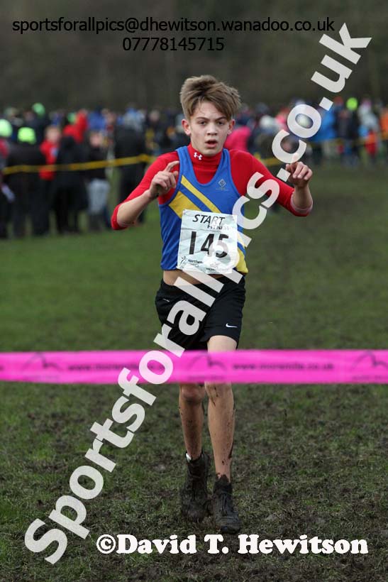 Boys under-13 Northern Cross Country Champs., Witton Park, Blackburn. Photo: David T. Hewitson/Sports for All Pics